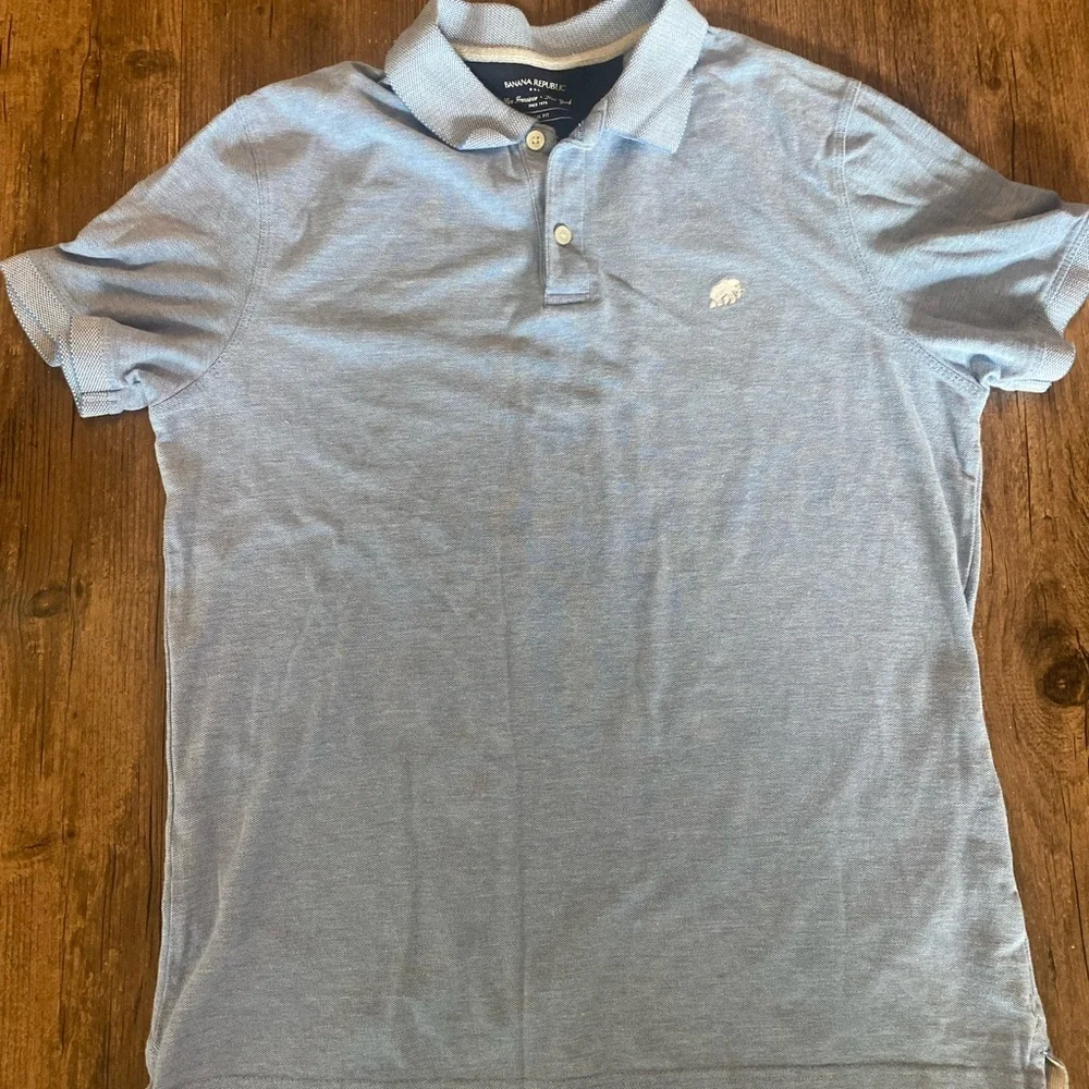 Banana Republic Blue Polo Shirt Classic Style